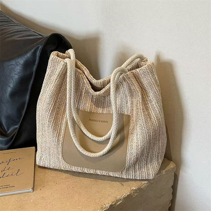 Vintage woven tote bag