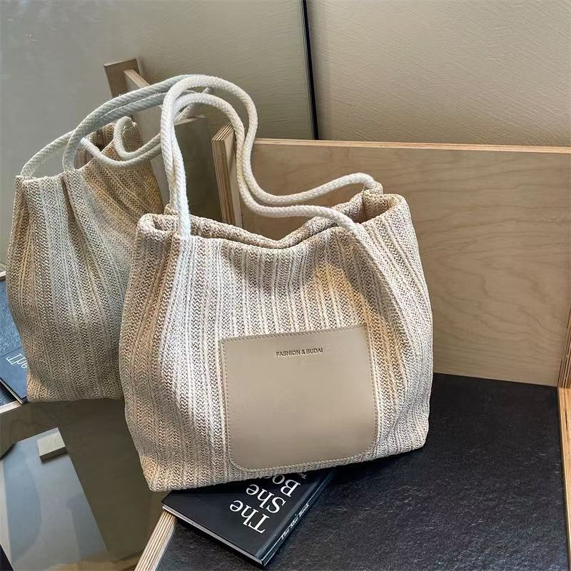 Vintage woven tote bag